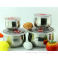 Original 8pcs stainless steel keep fresh bowl with cover /serving bowls with lids